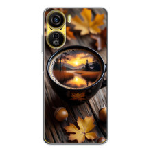 Чохол з унікальним дизайном 'Осінь з кавою' для ZTE Nubia Neo 5G – Темна кава