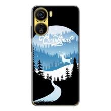 Силиконовый бампер на рождество для ZTE Nubia Neo 5G (Рождественский Олень)