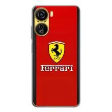 Силіконовий бампер з картинкою машини на ZTE Nubia Neo 5G – Ferrari Logo