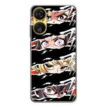 Силиконовые чехлы с глазами Anime для Нубия Нео 5G – Глаза на чорном
