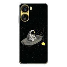 Силіконовый Чохол з принтом "Космонавти" на ZTE Nubia Neo 5G – Космонавт на рибалці