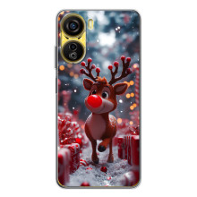 Яскравий чохол для ZTE Nubia Neo 5G з Зимові Оленята – Олень серед подарунків