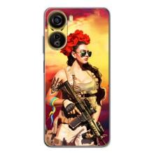 ЗСУ Чохли (TPU) для ZTE Nubia Neo 5G (Жінка солдат)