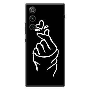 Чехлы (Знак сердечка) на ZTE Nubia RedMagic 10 Air – Сердце на черном