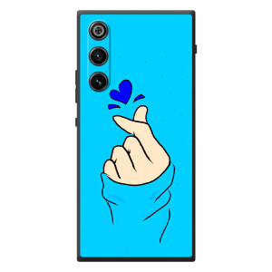 Чехлы (Знак сердечка) на ZTE Nubia RedMagic 10 Air – Сердце на синем