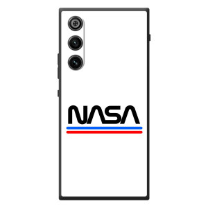 Силиконовый бампер с принтом "Наса" на ZTE Nubia RedMagic 10 Air – NASA на белом фоне