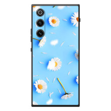 Чехол с Цветами для ZTE Nubia RedMagic 10 Air (ромашки на голубом)