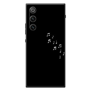 Чехол с картинками на черном фоне для ZTE Nubia RedMagic 10 Air – Ноты