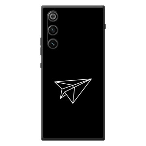 Чехол с картинками на черном фоне для ZTE Nubia RedMagic 10 Air – Самолетик