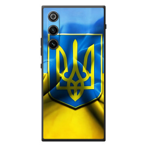 Чехол с картинкой (Патриотический ГЕРБ) на ZTE Nubia RedMagic 10 Air (Герб и Флаг Украины)