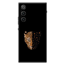 Чехол с леопардовым принтом на ZTE Nubia RedMagic 10 Air (Леопард на черном)