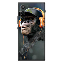 Чохол з Мавпами ZTE Nubia RedMagic 10 Air - (AlphaPrint) – В навушниках