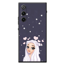 Чехол Стильные девушки на ZTE Nubia RedMagic 10 Air (Девушка и сердечки)