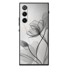 Чохол з квітковим принтом на <td>ZTE Нyбіа РедМаgік 10 Air </td> (Чорні квіти)