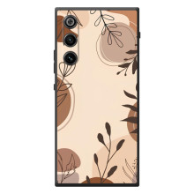 Чохол з квітковим принтом на <td>ZTE Нyбіа РедМаgік 10 Air </td> (Коричневі квіти)