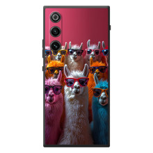 Чохол з принтом стильні тварини для <td>ZTE Нyбіа РедМаgік 10 Air </td> (Лами в окулярах)