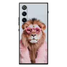 Чохол з принтом стильні тварини для <td>ZTE Нyбіа РедМаgік 10 Air </td> (Лев в окулярах)