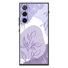 Силконовий чохол з принтом в квітах на ZTE Nubia RedMagic 10 Air (Фіолетовий дизайн)