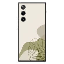 Силконовий чохол з принтом в квітах на ZTE Nubia RedMagic 10 Air (Монстера зелена)