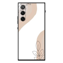 Силконовий чохол з принтом в квітах на ZTE Nubia RedMagic 10 Air (Нюдовий дизайн)