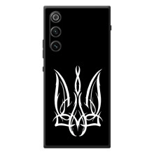 Чехол с украинским гербом на ZTE Nubia RedMagic 10 Air – Герб на черном