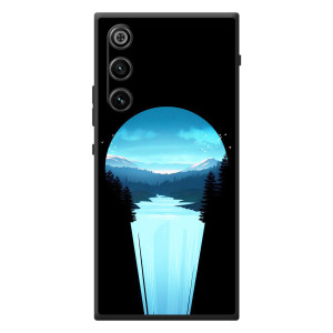 Літній Чохол на ZTE Nubia RedMagic 10 Air – Синій Водоспад