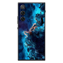 Чехлы с тематикой "Мрамор" на ЗИТИ Нубия РэдМаджик 10 Эир – Синий мрамор