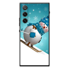 Чехол с зимним принтом для ЗИТИ Нубия РэдМаджик 10 Эир (Лыжник)