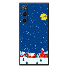 Силиконовый бампер на рождество для ZTE Nubia RedMagic 10 Air (Город в снегу)