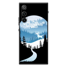 Силиконовый бампер на рождество для ZTE Nubia RedMagic 10 Air (Рождественский Олень)