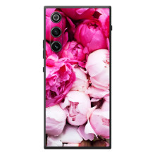 Силиконовый бампер с принтом (цветочки) на ЗИТИ Нубия РэдМаджик 10 Эир – Пионы