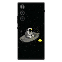 Силиконовый Чехол с принтом "Космонавты" на ZTE Nubia RedMagic 10 Air – Космонавт на рыбалке