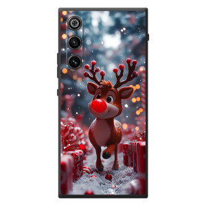 Яскравий чохол для ZTE Nubia RedMagic 10 Air з Зимові Оленята
