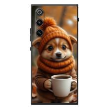 Печатный чехол «Зверята с кофе» для ZTE Nubia RedMagic 10 Air (Песик с кофе)