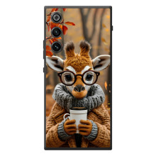 Печатный чехол «Зверята с кофе» для ZTE Nubia RedMagic 10 Air (Жираф с кофе)