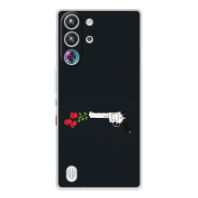 Чехлы (ART) Цветы на ZTE Nubia RedMagic 10 Pro (VPrint) (Неожиданные цветы)