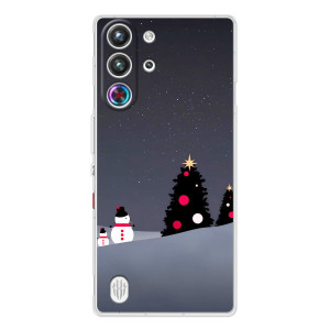 Чехлы на Новый Год ZTE Nubia RedMagic 10 Pro (Снеговички)
