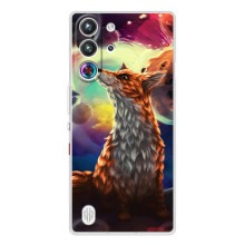 Чехлы с картинкой Лисички для ZTE Nubia RedMagic 10 Pro (VPrint) (Лисица в космосе)