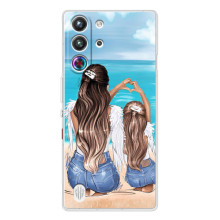 Чехол с печатью для ZTE Nubia RedMagic 10 Pro - (Мама с ребенком) (AlphaPrint) (Мама с доченькой)