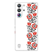 Чехол для Патриота Украины ZTE Nubia RedMagic 10 Pro - (AlphaPrint) (Яркая вишиванка)