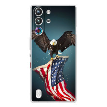 Чохол Прапор USA для ZTE Nubia RedMagic 10 Pro – Орел і прапор