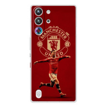 Чехол футболист Роналду для ЗТЕ Ньюбия РэдМажик 10 Про (Роналду в МЮ)