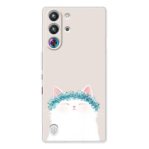 Чехол на тематику: Коты для ZTE Nubia RedMagic 10 Pro – Белый котик