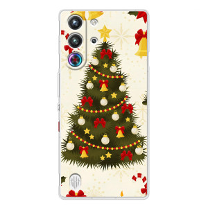 Чехол Новогодняя Елка на ZTE Nubia RedMagic 10 Pro – Новогодний принт