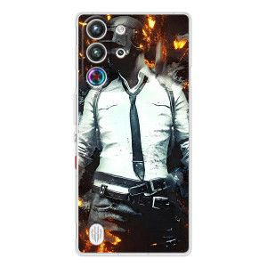 Силиконовый чехол с картинкой "Герой Pubg" на ZTE Nubia RedMagic 10 Pro – Man Пубг
