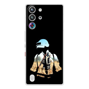 Силиконовый чехол с картинкой "Герой Pubg" на ZTE Nubia RedMagic 10 Pro – Пубг мен