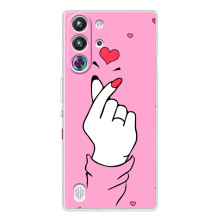 Чехол с принтом для ZTE Nubia RedMagic 10 Pro (AlphaPrint - Знак сердечка) – Знак Love
