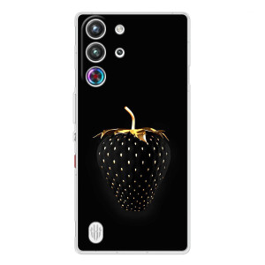 Чехол с изображением  вкусной еды для ZTE Nubia RedMagic 10 Pro – Чёрная клубника