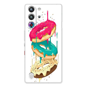 Чехол с изображением  вкусной еды для ZTE Nubia RedMagic 10 Pro – Сочные пончики