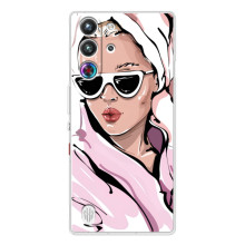 Чехол с картинкой Модные Девчонки ZTE Nubia RedMagic 10 Pro – Девушка в халате